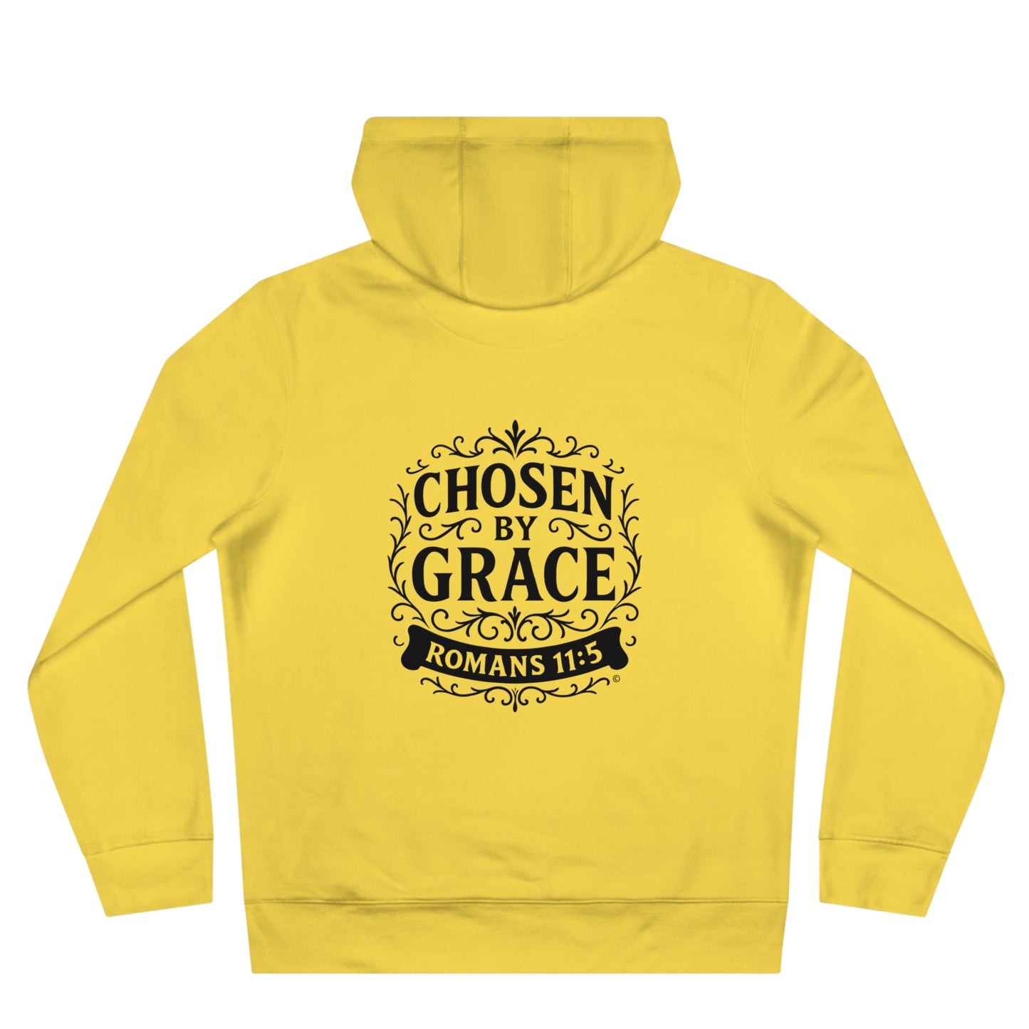 Chosen by Grace (Small Design on front plus Large Design on back) Apparel Clothing Hoodie Hooded Sweatshirt