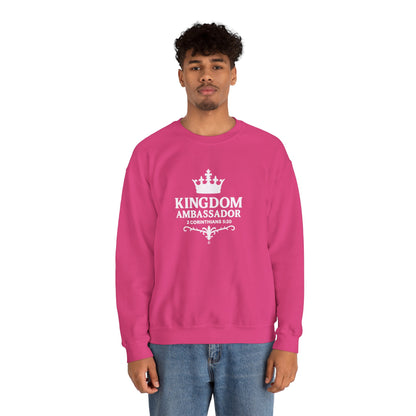 Kingdom Ambassador (White Lettering) Apparel Clothing Unisex Crewneck Sweatshirt
